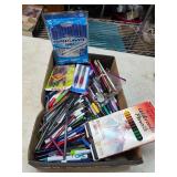 Pens, pencils and watercolors lot. 5-25