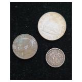 15.3 Grams Foreign Silver Coins K-9