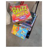 large box full of boardgames. 5-36