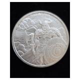 1.oz 999 Fine Silver Round ERIC BLOODAXE 5-1