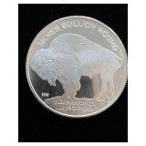 1 Troy Fine Silver HM Buffalo/Indian Head Round