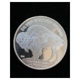 1 Troy Fine Silver HM Buffalo/Indian Head Round