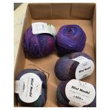 5 Skeins Wool, Rayon    5-15s