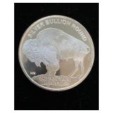 1 Troy Fine Silver HM Buffalo/Indian Head Round