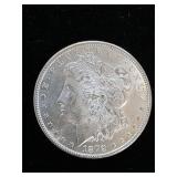 1879 S 90% Silver BU Morgan $1 Coin 9-8