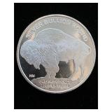 1 Troy Fine Silver HM Buffalo/Indian Head Round
