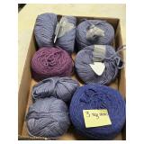 8 Skeins Mix Wool Acrylic  5-11s