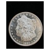1880 S 90% Silver BU Morgan $1 Coin 9-12