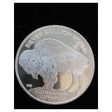 1 Troy Fine Silver HM Buffalo/Indian Head Round