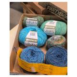 5 Skeins Mixed Cotton, Wool  5-5s