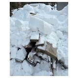 Lg. pile Rough cut lumber & more