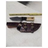 Hand Crafted Full Tang Damascus Skinner 5-12