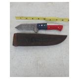 Hand Forged Full Tang Damascus Camping Knife 5-14