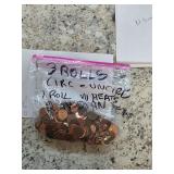 4 Rolls Pennies + More, Including Wheats  12-25