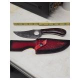 Hand Crafted Full Tang Damascus Boning Knife 5-7