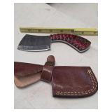 Hand Crafted Full Tang Damascus Mini Clever 5-13