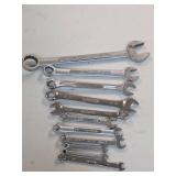 11 Standard/SAE Combo Wrenches Range 1/4' to 1'