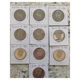10 x S Mint BU Kennedy 50 Cent Coins  12-4