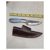 Full Tang Damascus Knife w Dragon Cut out 5-1k