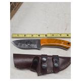 Full Tang Damascus Harly Davidson Knife 5-1