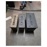 three metal cans. T6