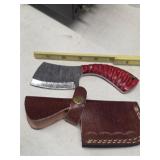 Hand Crafted Full Tang Damascus Mini Clever 5-15