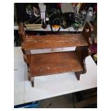 Wooden shelf 22in tall 20in across. T22