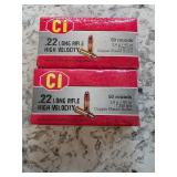 100 Rounds 22LR 40gr  High Velocity  8-1
