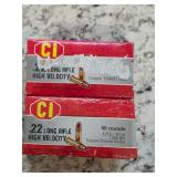 100 Rounds 22LR 40gr  High Velocity  8-3