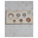 Mixed Mexican coin set. 1963 Peso. K15