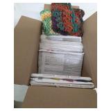 Box full of sewing patterns. 8-12