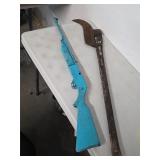 Brush clearing tool and bb gun. 45-60