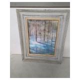 Framed watercolor art. 45-22