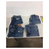 4 pairs jeans, 36x29 and 36x30. 25-49