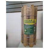 Cedar garden fence. 25-25