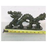 Jade Chinese dragon 11in long 5in tall. 25-45