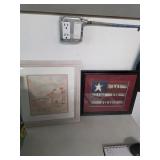 Artwork and frames lot. 8-3