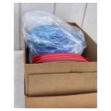 Box of food storage or meal prep items. K27