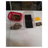Shot gun shell holder, brass, bullet cases. T25