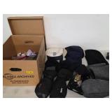 Box of gloves and hats. K46