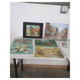 Oil painting lot. 45-53
