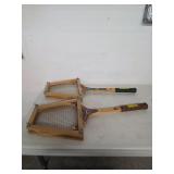 Vintage tennis rackets. 24-5