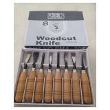 Woodcarving knife set. 11-24
