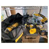 Dewalt tools in Dewalt bag. 26-19