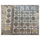 complete set of peace silver dollars