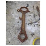 Vintage fire hydrant spanner wrench. 12-57