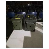 2 steel ammo cans. 4-1