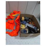 Tools and vests lot. K36