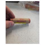 Indian head roll of pennies. 12-16