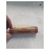 Indian head roll of pennies. 12-11